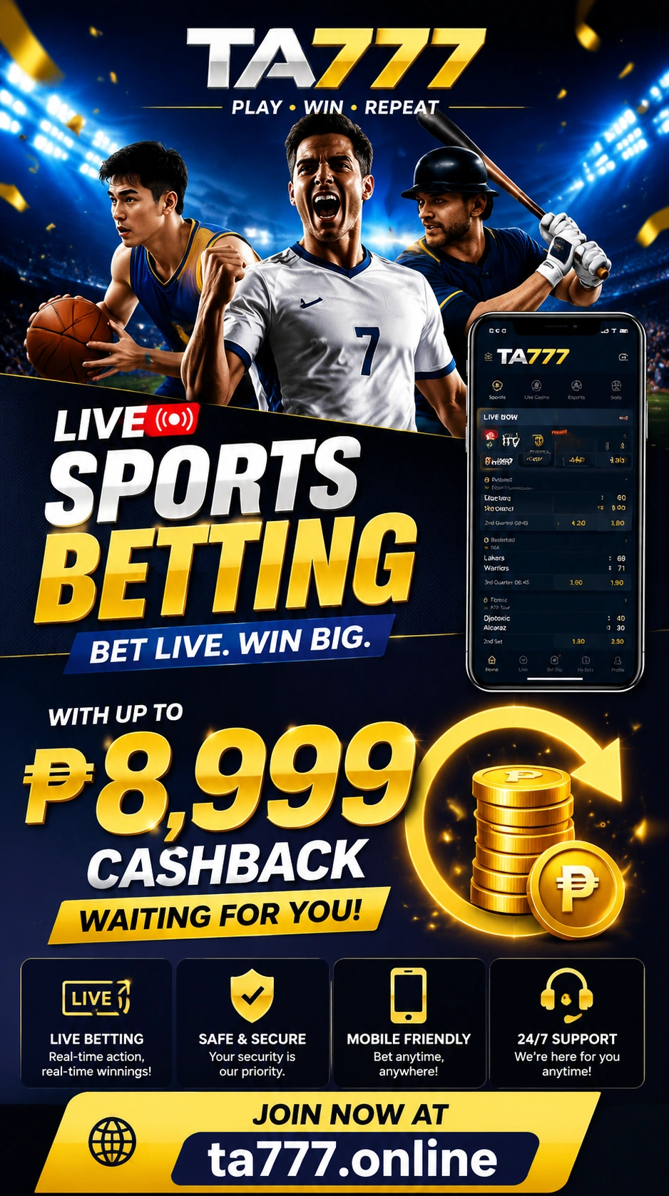 Sports betting CTA visual